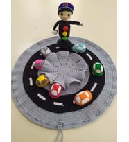 Arabalı Oyun Halısı Amigurumi Organik Oyuncak