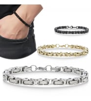 Moncuk Design Kral Çelik Zincir Bileklik 6mm 3351CZB2D3