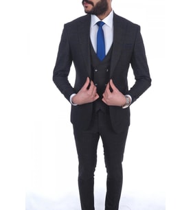 Jan Carlucci Slimfit Yelekli Drop 6 Takım