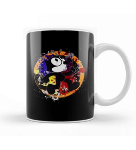 Felix The Cat Colour Kupa Bardak Porselen
