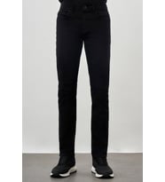 Siyah Düz Cord Pamuklu 5 Cep Slim Fit Casual Denim Pantolon 1023245350