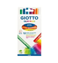 GIOTTO OLIO MAXI YAĞLI PASTEL BOYA 12 Lİ  ASKILI PAKET 293400