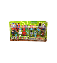 Minecraft Örümcek Adam İskelet Vb 6 Karakterli 21 Parça Oyuncak (Çok Renkli)