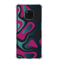 PrintiFy Huawei Mate 20 Pro Uyumlu Köşe Korumalı Renkli Desen Tasarımlı Şeffaf Silikon Kılıf