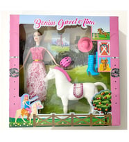 Nazar Toys Atlı Bebek Aksesuarlı Kutulu Atl-60