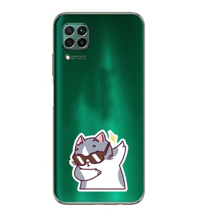 Huawei P40 Lite Uyumlu Baskılı Yumuşak Silikon Şeffaf Telefon Kılıfı