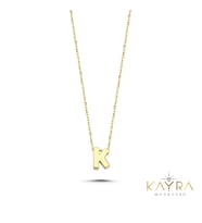Sade K Harfi Altın Kolye BM120