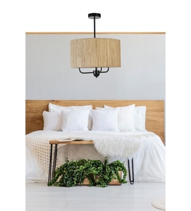 BAMBU 010 ABAJURLU  3 LÜ SARKIT AVİZE
