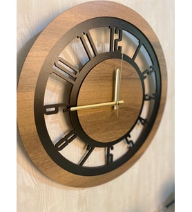 Ahşap Duvar Saati 40 cm