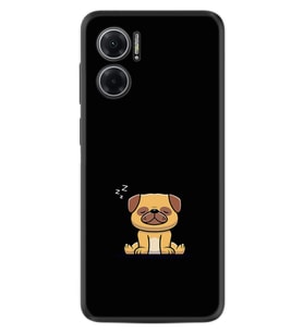Xiaomi Redmi Note 11E Kılıf Resimli Desenli Silikon Platinium Series Uyuyan Köpek 1875
