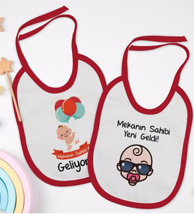 BK Kids Mekanın Sahibi Tasarımlı 2’li Kırmızı Mama Önlüğü-1