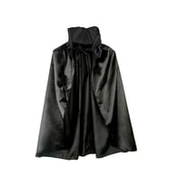 Siyah Renk Yakalı Halloween Pelerini 90 cm (5343)