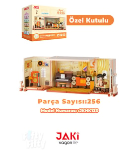 JAKİ Nanci Serisi Müzik Odası 256 Parça Oyuncak Yapım Seti -FFJKHK133