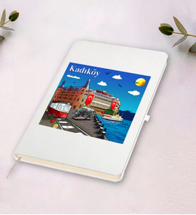 Kadıköy Tasarımlı Beyaz Defter