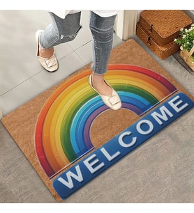 Valerine Life Gökkuşağı Welcome Kapı Önü Paspası 45x70cm