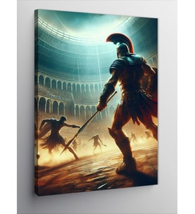 Kanvas Tablo Arenadaki Gladyatör