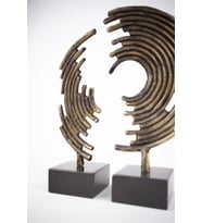 Modern Soyut Dekoratif Biblo Seti Gold Esktirme