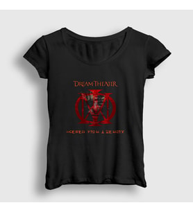 Presmono Kadın Siyah Memory Dream Theater T-Shirt 144318tt