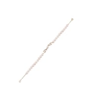 Yaprak Taşlı Doğal İncili Bileklik (Rose)