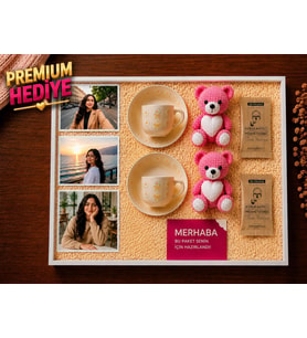 Kişiye Özel Fotoğraflı Kahve Fincanı Premium Ürün Hediye Seti