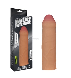 LOVETOY NATURE 2.5 cm Dolgulu Sünnetsiz Penis Kılıfı
