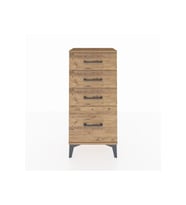 Arges Komodin 4 Çekmeceli 44x30x96 Çam-Çam