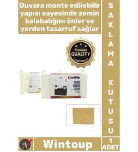 #Kutu Duvar Tipi Kablo Düzenleyici Organizer Sağlam Plastik Şık Modem Saklama Kutusu 25 X 15 X 6 Cm