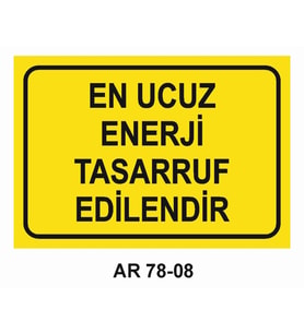 İŞ GÜVENLİĞİ UYARI LEVHASI 1 ADET PVC 21 X 29CM