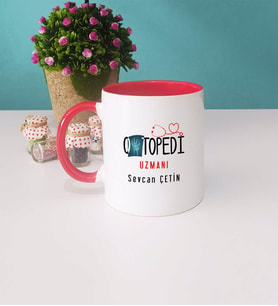 Ortapedi Uzmanı Kupa Bardak Kırmızı