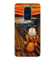Xiaomi Redmi NOTE 9 Uyumlu Garfield Tasarımlı Şeffaf Telefon Kılıfı
