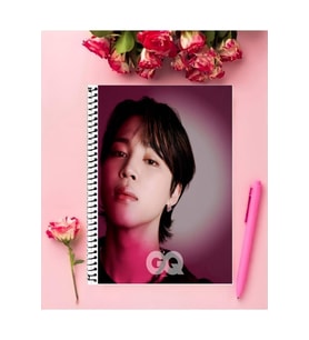 Jimin Bts Defter 1 Adet Özel Tasarım A4 Boyutu 21*29 Cm Telli Kareli Büyük Boy Defter