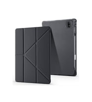 Fuchsia Honor Pad GT Pro ile Uyumlu Kalem Bölmeli Uyku Modlu Standlı Trifolding Tablet Kılıfı (Siyah)