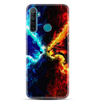 Realme 5i 5 Pro 6i 7 Pro 8 Kılıf Desemli Silikon Red Blue Leon 1714