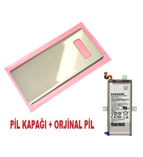 Samsung Galaxy NOTE 8 Arka Pil Batarya Kapağı + PİL (CAM) GOLD