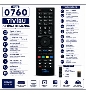 Tivibu 0760 Türk Telekom TV Box Kumandası