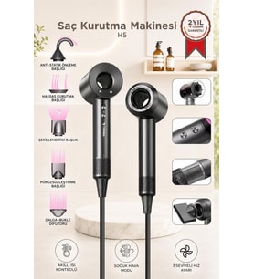 Torima Saç Kurutma Makinesi Güçlü Saç Şekillendirici H5 Gri