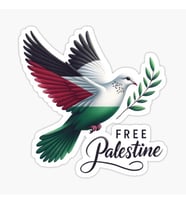 Özgür Filistin Gazze Güvercini Çıkartması Araba Sticker Etiket