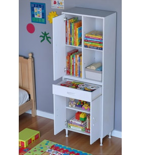 Eliusta Vellum Beyaz Dolap 70x173x32,5 cm Ebatlarında Çok Fonksiyonlu 70 cm Genişlikte Banyo Dolabı