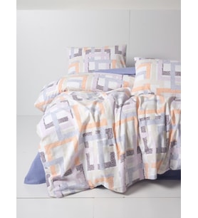 Cotton Box Flanel Nevresim Takımı Çift Kişilik Hayden Lila