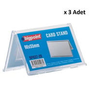 Bigpoint Kart Standı Çift Taraflı 90x55mm x 3 Adet