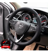 Opel Zafira Life Dikme Direksiyon Kılıfı Premium Komple Delikli Deri Siyah Dikiş 2019-2024