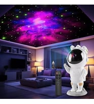 Astronot Gece Lambası Galaxy Projektör LED Galaksi Işık Projektörü Çok Renkli Nebula Galaksi Yıldızl