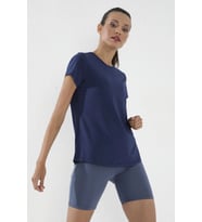 Tommy Life Standart Kalıp O Yaka Basic Kısa Kol Kadın T-Shirt İndigo 97144