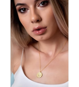 Star Wars Jedi Sembol Kolye 925 Ayar Unisex Gümüş Kolye (Gold)