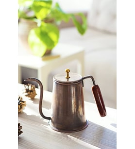 BAKIR MODERN KAHVE DEMLİĞİ OKSİTLİ RENK