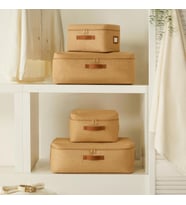 Ocean Home Textile 4'lü Jüt Hurç Set 2 Adet 30 x 22 x 18 / 2 Adet 52 x 28 x 21 cm