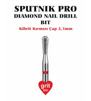 Elmas Kibrit Freze Kırmızı Çap 2,3mm
