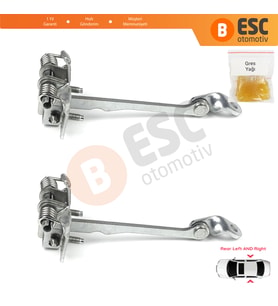 Renault Scenic MK1 JA0/1 1996-2003 7700834328 İçin 2 EA Arka Sağ ve Sol Kapı Gergi Yayı
