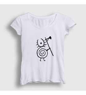 Presmono Kadın Beyaz Logo Heilung T-Shirt 148711tt (Beyaz)