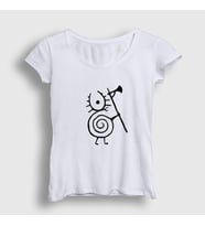 Presmono Kadın Beyaz Logo Heilung T-Shirt 148711tt (Beyaz)